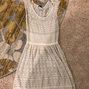 White and silver sparkly dress